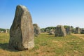 Carnac megalithic site in Brittany, France Royalty Free Stock Photo